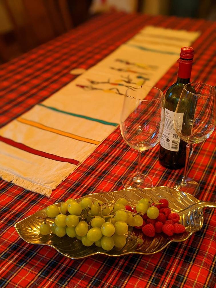 Coffee Table Runner Console Runner African Table Runner Etsy