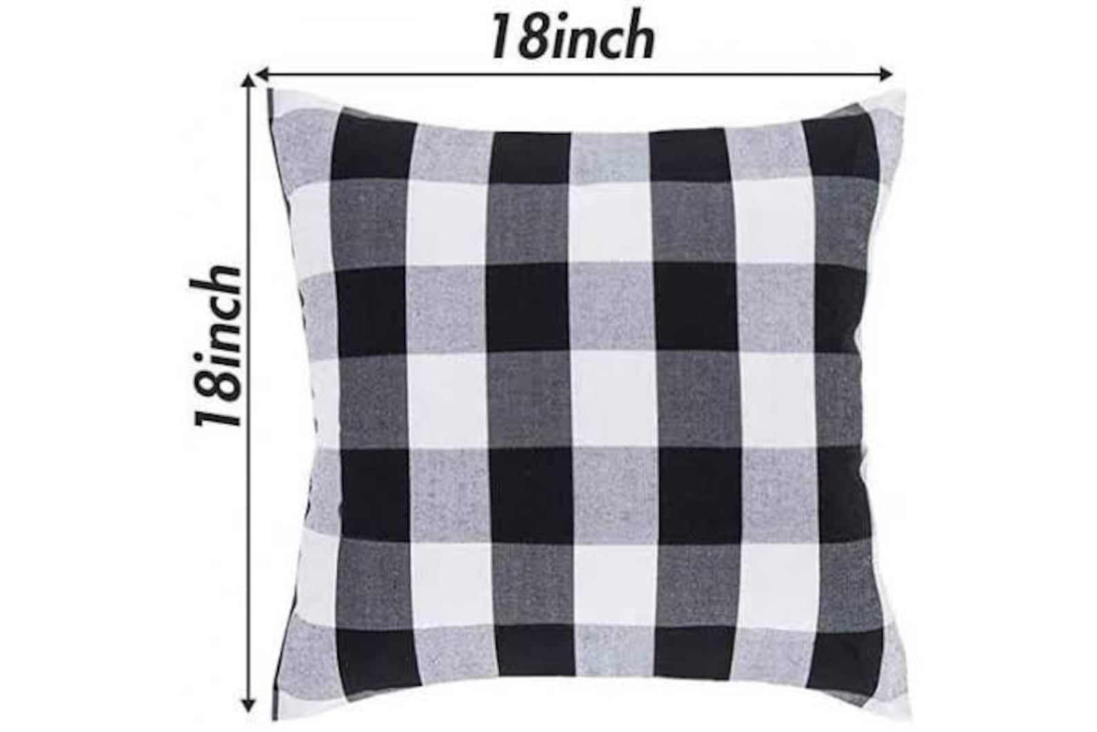 Buffalo plaid pillow cover checks euro sham farmhouse outdoor Etsy