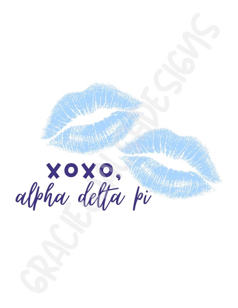 Adpi Sorority Wall Art Bundle | Alpha Delta Pi - Etsy