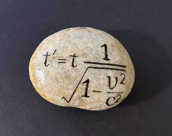 Special Relativity Crystal Stone; Mathematical Formulas; Theory of Relativity; Space and Time; Science Gifts