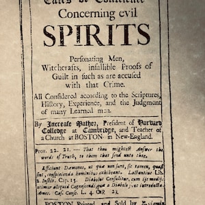Brujería: casos de conciencia relacionados con los espíritus malignos por Increment Mather, 1693