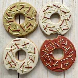 Gourmet Christmas Dog Treats, Holiday Dog Donuts, All Natural Handmade, Gluten Free