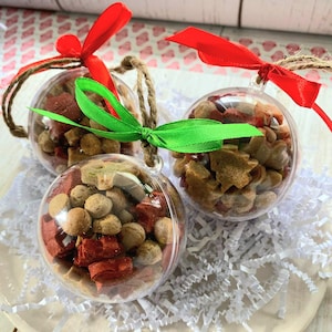 Christmas Ornament Dog Treats, Holiday Training Treats, Gourmet Gift for Dogs,