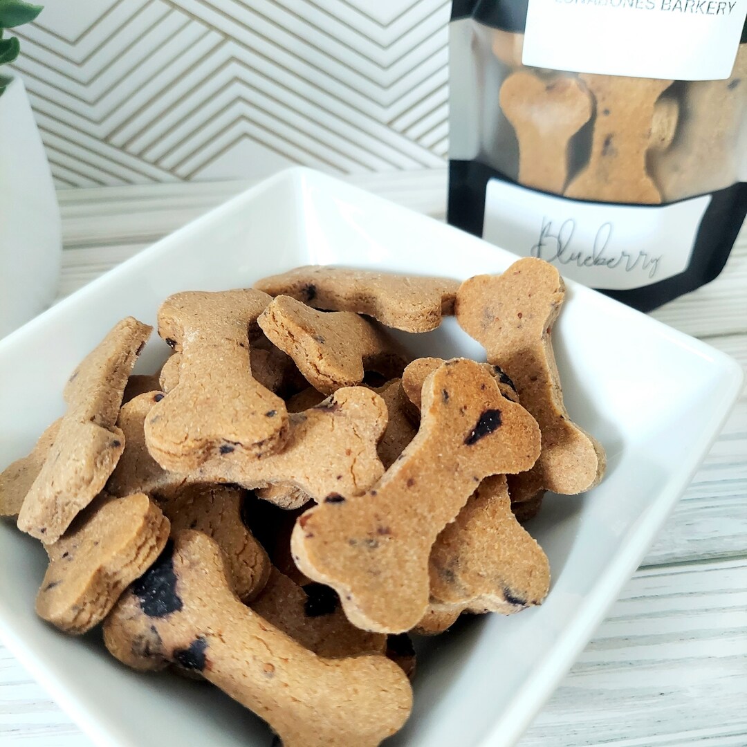 Blueberry Bones All Natural Dog Treats Dog Bones Handcrafted Gluten ...