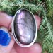 Purple Labradorite Ring92.5% Sterling SilverOval Gemstone image 0