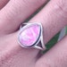 Natural Moonstone Ring92.5% Sterling SilverPink Moonstone image 0