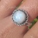 Moonstone Ring925 Sterling SilverHandcrafted RingDesigner image 0