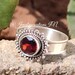 Natural Red Garnet Ring925 Sterling SilverJanuary image 0