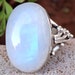 Rainbow Moonstone Ring925 Silver RingJune BirthstonePromise image 0