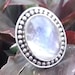 Rainbow Moonstone Ring 925 Sterling SilverBridesmaid image 0