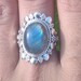 Labradorite Ring92.5 Sterling SilverHealing CrystalNatural image 0