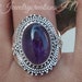Amethyst Ring925 Sterling SilverDelicate RingStatement image 0