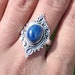 Lapis Lazuli Ring925 Sterling Silver RingNatural image 0