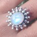 Rainbow Moonstone Ring925 Sterling Silver RingHandmade image 0