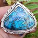 Natural Azurite Malachite Ring925 Sterling SilverGenuine image 0