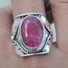 Ruby Ring925 Sterling SilverHandmade RingSolitaire image 0