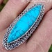 Turquoise Ring925 Sterling SilverStatement RingDecember image 0