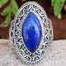 Lapis Lazuli Ring925 Sterling Silver RingBohemian image 0