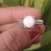 White Howlite Ring92.5 Sterling SilverMarble Stone image 0