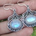 Rainbow Moonstone EarringSterling SilverJune image 0