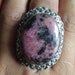 Rhodonite RingSterling Silver RingBohemian RingAnniversary image 0