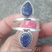 Sapphire Ring925 Sterling Silver RingBlue Gemstone image 0