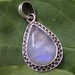 Rainbow Moonstone Pendant Sterling Silver Handmade Pendant image 0