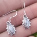 White Howlite Earring92.5 Sterling SilverMarble image 0