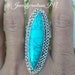 Turquoise Ring925 Sterling SilverStatement RingDecember image 0