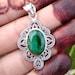 Emerald Pendant925 Sterling SilverMay BirthstoneArtisan image 0