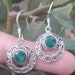 Emerald Earring92.5 Sterling SliverMay BirthstoneDangle And image 0