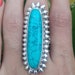 Turquoise Ring925 Sterling Silver RingBoho ChicAntique image 0