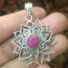 Pink Chalcedony Pendant925 Sterling Silver PendantHandmade image 0