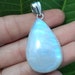 Rainbow Moonstone Pendant925 Sterling SilverNatural image 0