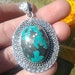 Turquoise Pendant925 Sterling SilverHandmade PendantNatural image 0