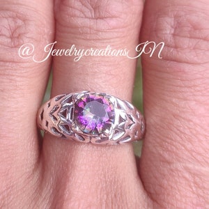 Mystic Topaz Ring,Rainbow Topaz,Sterling Silver Ring,Boho Ring,Promise Ring,Wedding Ring,Prong Ring,Faceted Ring,Healing Gemstone,Gift Him