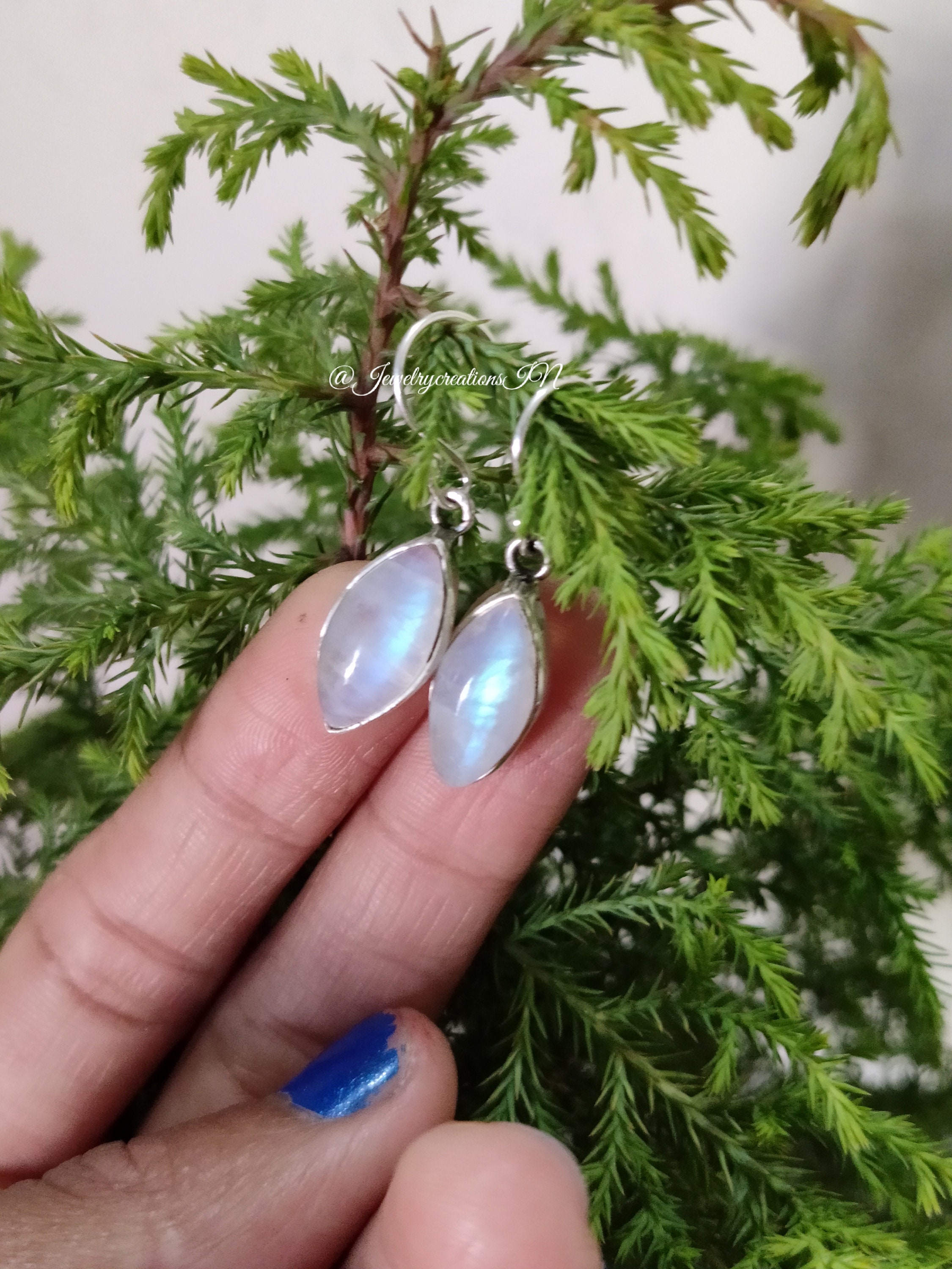 Rainbow Moonstone Earring92.5 Sterling Silverjune Etsy UK