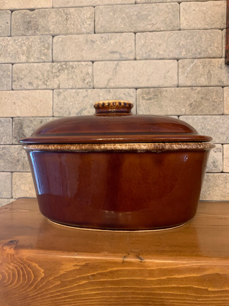 Vintage Original Hull Pottery Casserole Dish Etsy