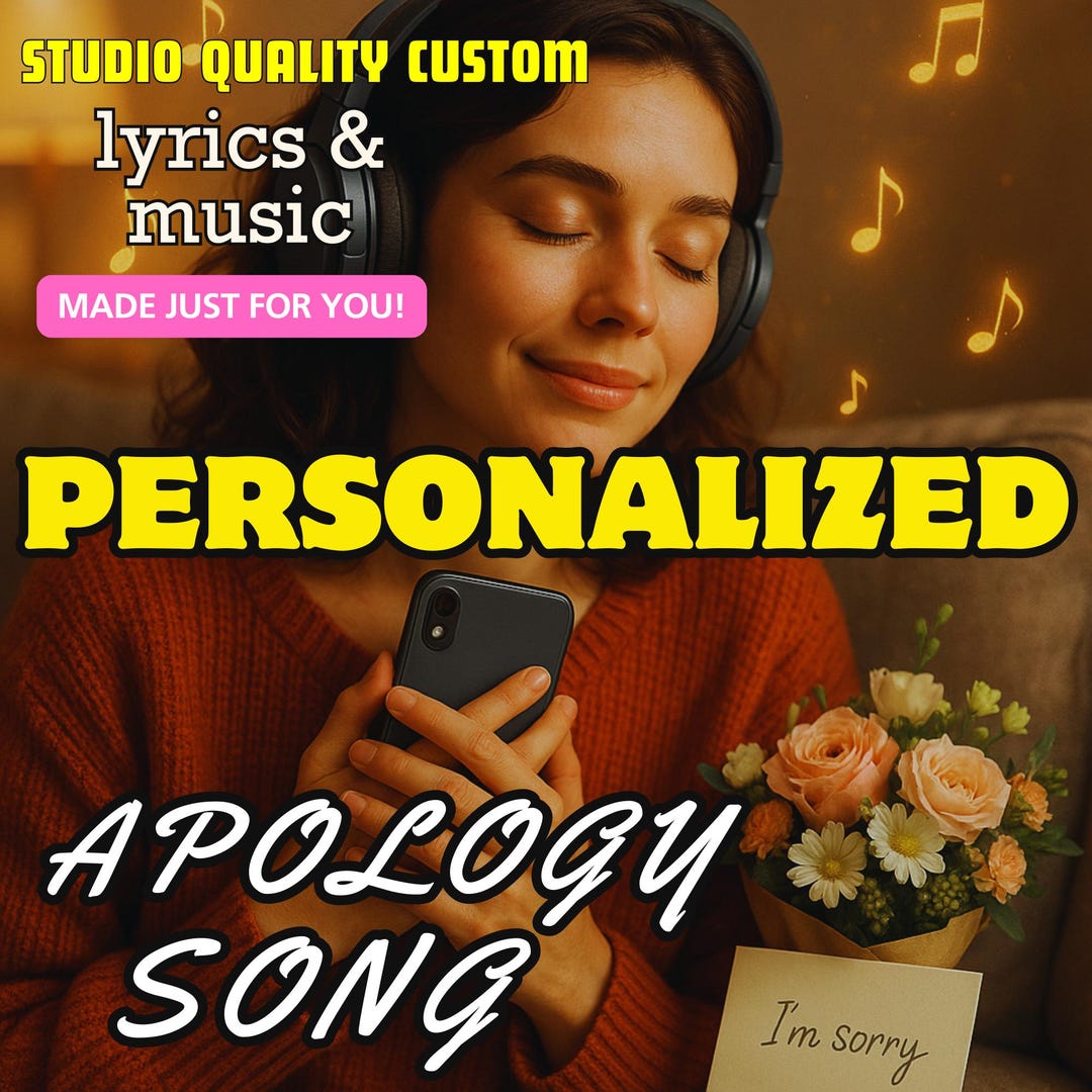 Custom Apology Song, Personalized Original Music Gift to Say I’m Sorry ...