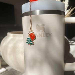 Straw Charm Tumbler Accessories, for Stanley Cup 40oz Tumbler, Christmas Straw Charm, Christmas Straw Topper, Stanley Cup Charm for Xmas