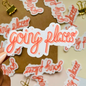 Going Places Vinyl Sticker | Waterproof Stickers, Water Bottle Stickers for Hiking, Tumbler Sticker Travel Stickers, Kindle Stickers