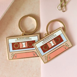 90s The Ultimate Mixtape Gold Keychain | Nostalgia Collection, Vintage Keychain | 90s aesthetic, 90s keychain