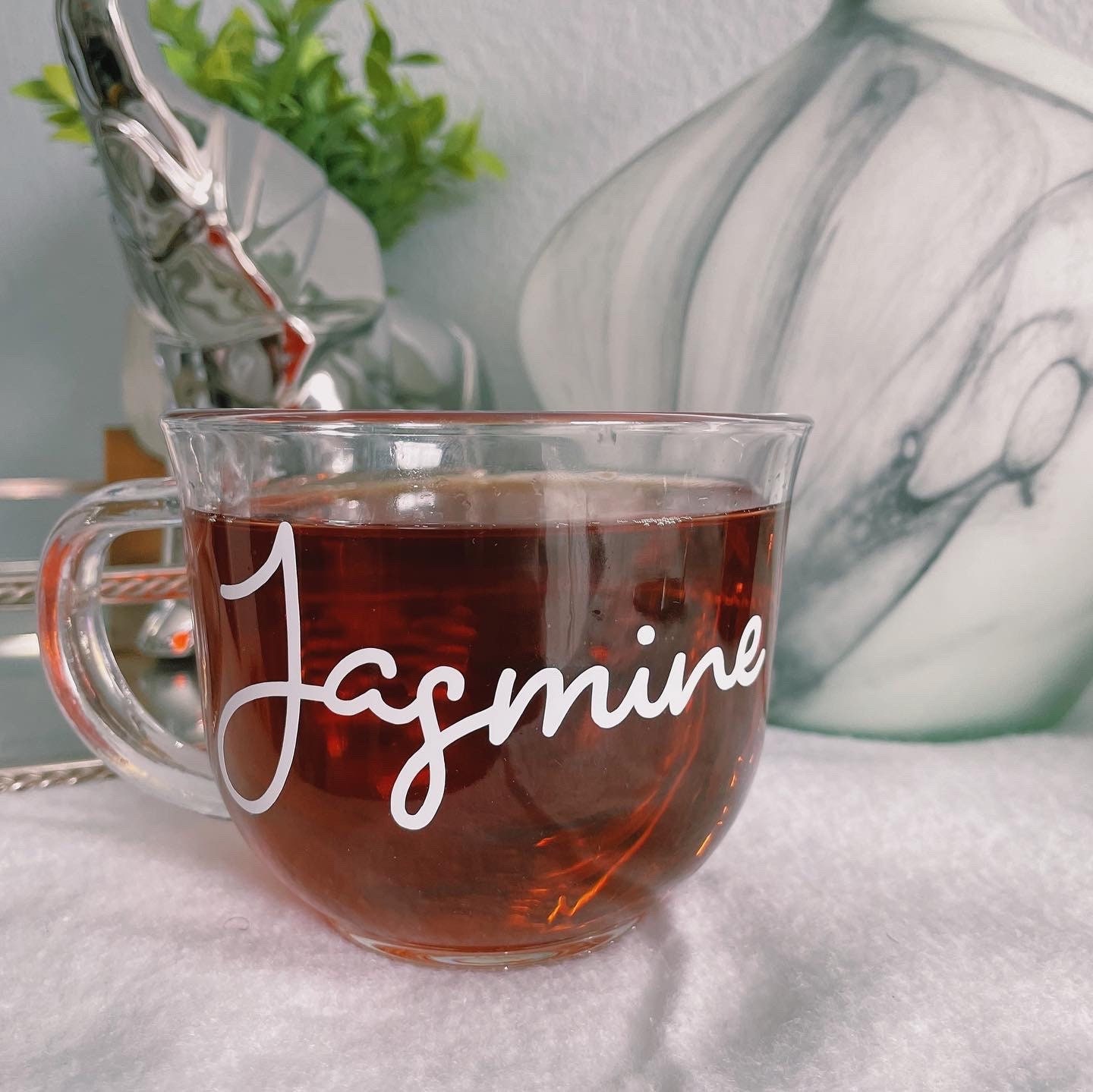 Nom Personnalisé Mug | Personnalisé, Tasse en Verre Cadeau de Noël, Pour Tasses à Café Boissons Tend