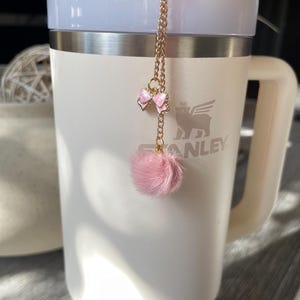Straw Charm Tumbler Accessories, for Stanley Cup 40oz Tumbler, Bow Coquette Straw Charm, Bow Straw Topper, Stanley Cup Charm for Women
