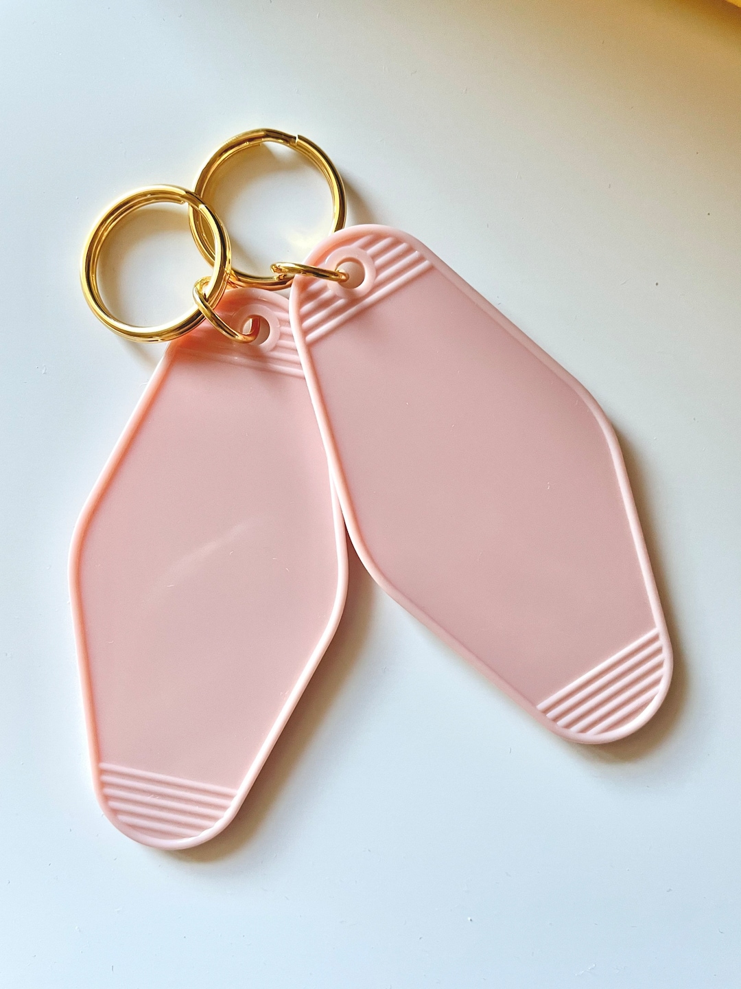 Blank Motel Keychains Customizable Keychain Blanks, Vintage Keychain