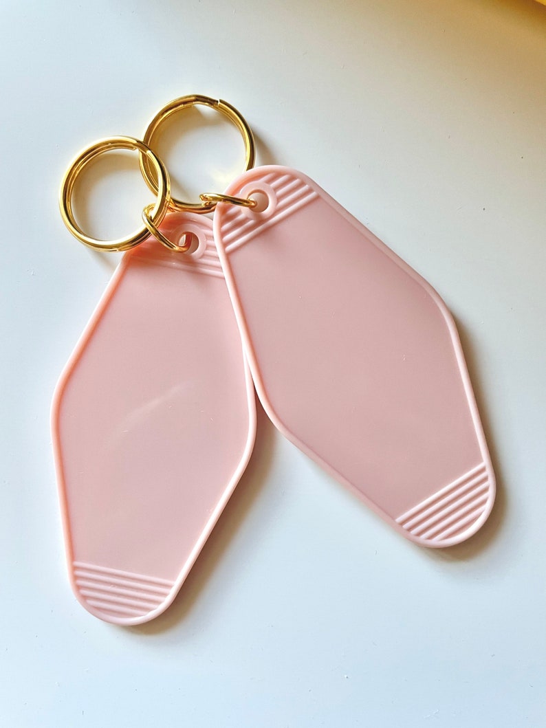 Blank Motel Keychains Customizable Keychain Blanks Vintage Etsy