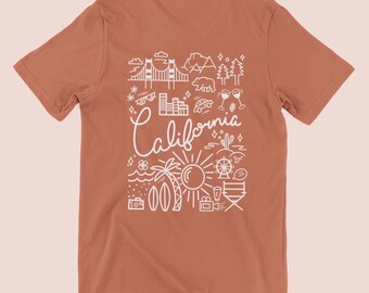 California Shirt | Cali Tee, Oversized Shirt, Beach Shirt