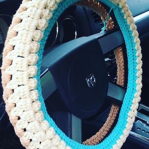 Cotton Ball Steering Wheel Digital Pattern