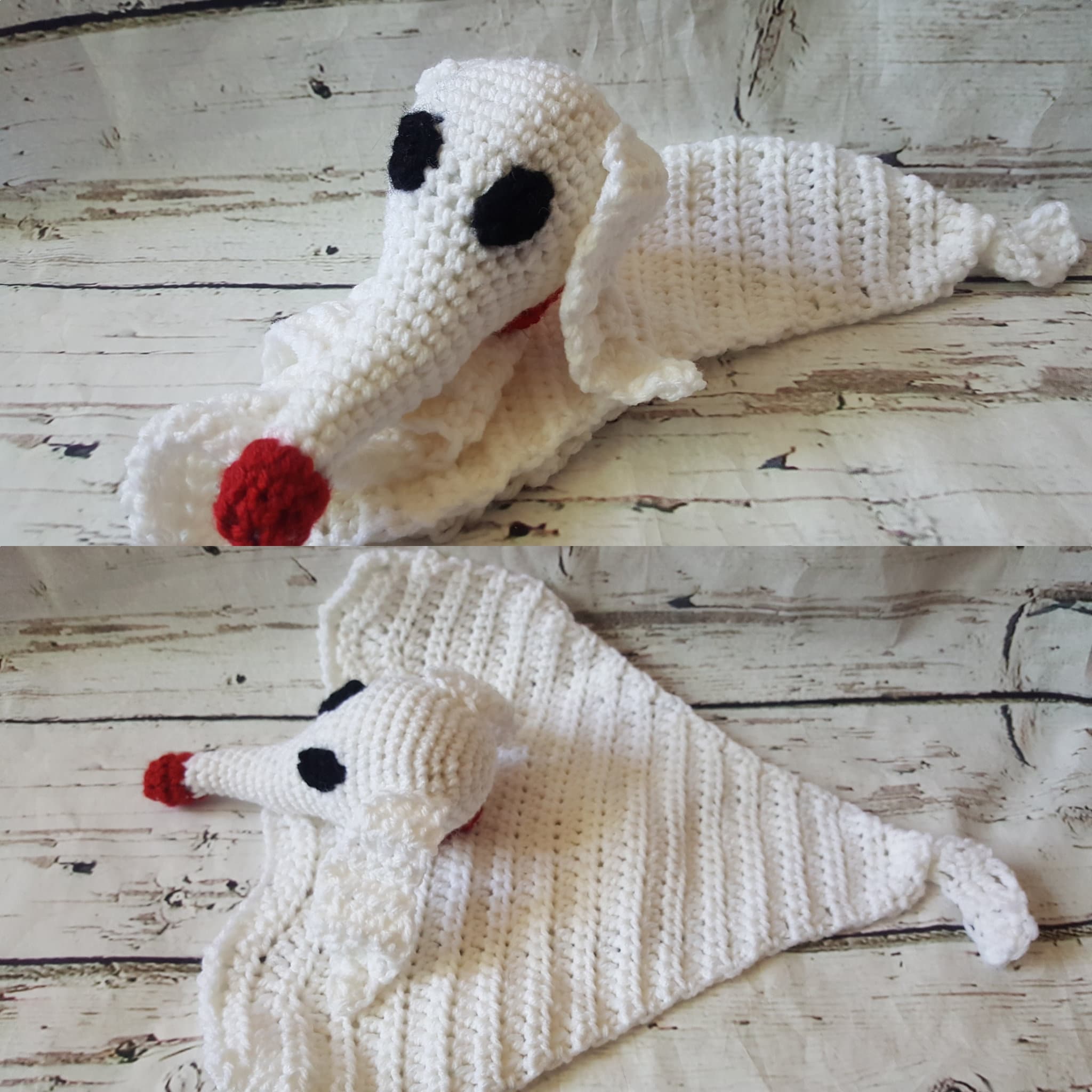 Crochet Zero Crochet Zero Dog Crochet Ghost Dog Crochet Etsy