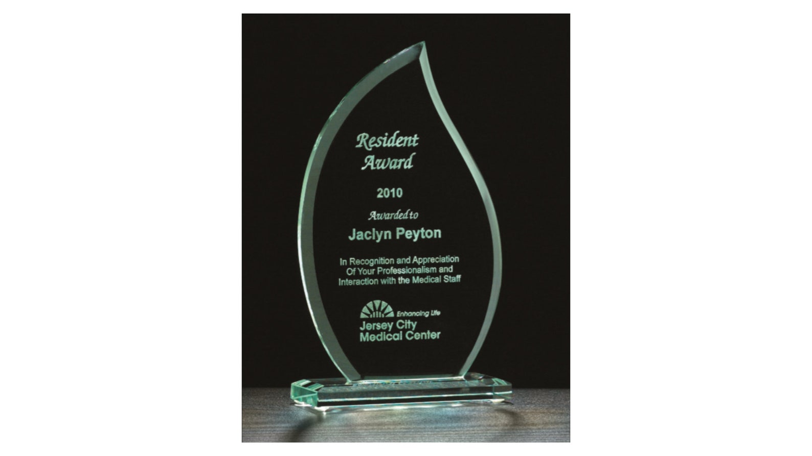Glass Flame Award Custom Engraving Coporate Award Etsy